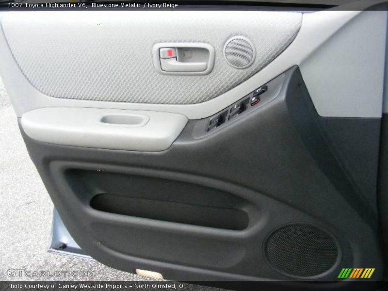 Bluestone Metallic / Ivory Beige 2007 Toyota Highlander V6