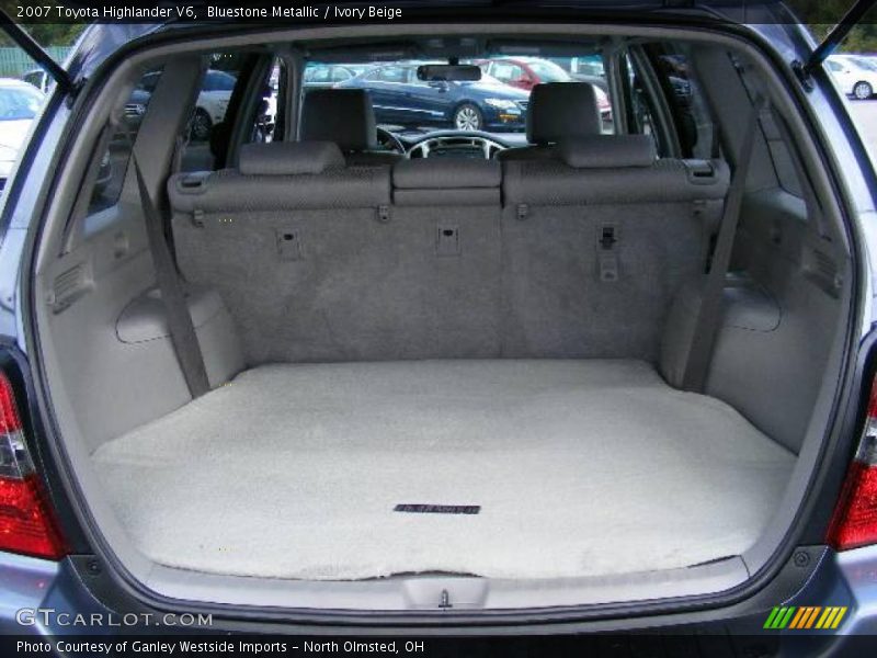 Bluestone Metallic / Ivory Beige 2007 Toyota Highlander V6