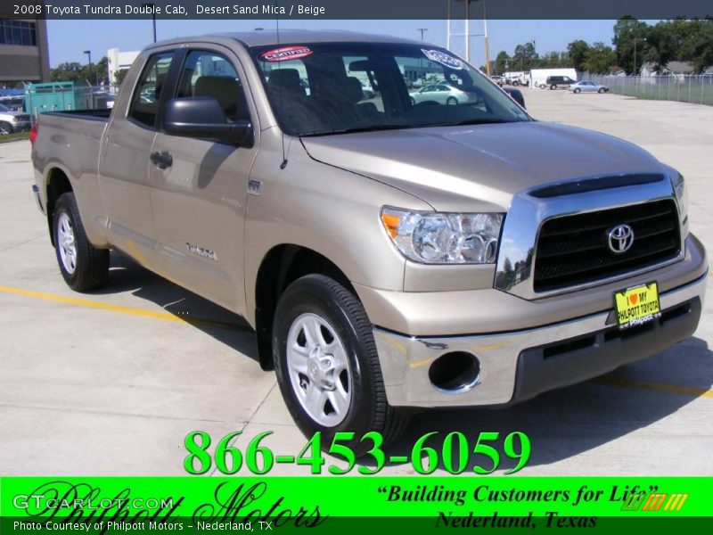 Desert Sand Mica / Beige 2008 Toyota Tundra Double Cab