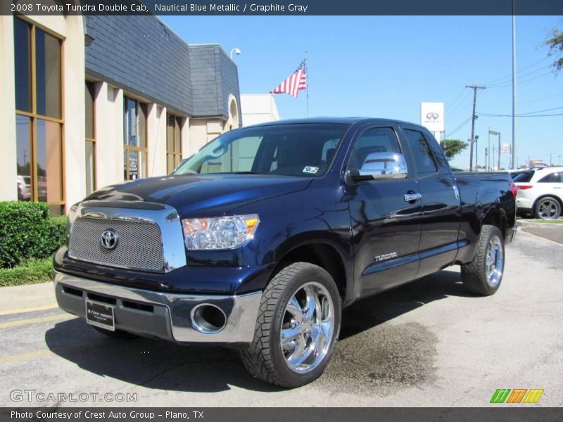 Nautical Blue Metallic / Graphite Gray 2008 Toyota Tundra Double Cab