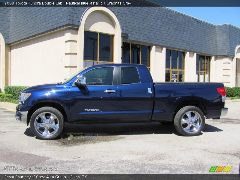 Nautical Blue Metallic / Graphite Gray 2008 Toyota Tundra Double Cab