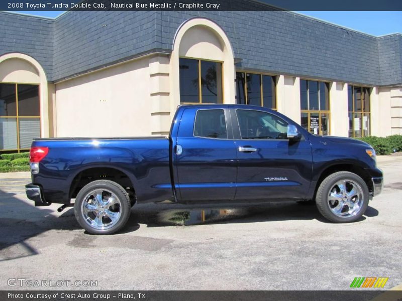 Nautical Blue Metallic / Graphite Gray 2008 Toyota Tundra Double Cab