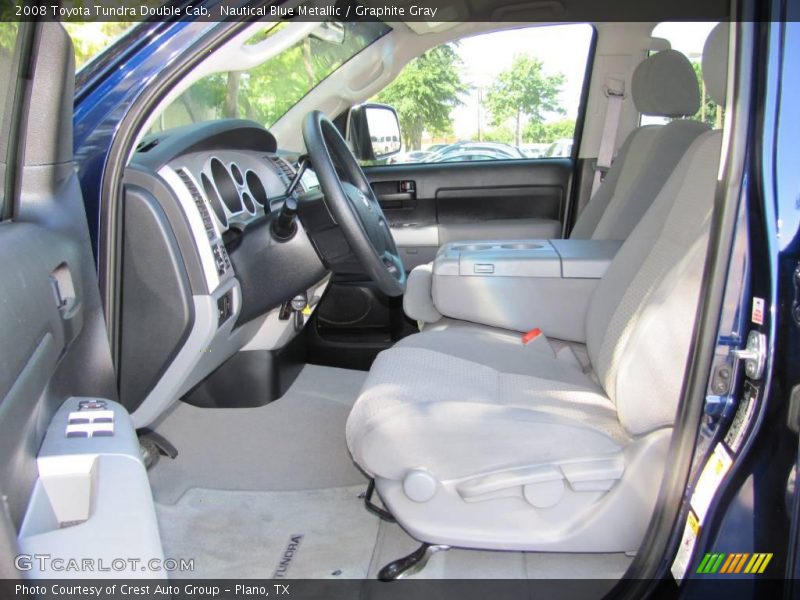 Nautical Blue Metallic / Graphite Gray 2008 Toyota Tundra Double Cab