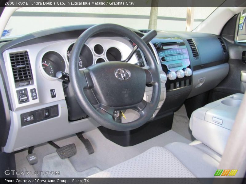 Nautical Blue Metallic / Graphite Gray 2008 Toyota Tundra Double Cab