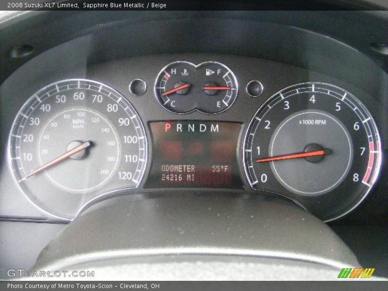 Sapphire Blue Metallic / Beige 2008 Suzuki XL7 Limited