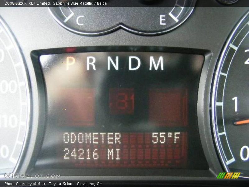 Sapphire Blue Metallic / Beige 2008 Suzuki XL7 Limited
