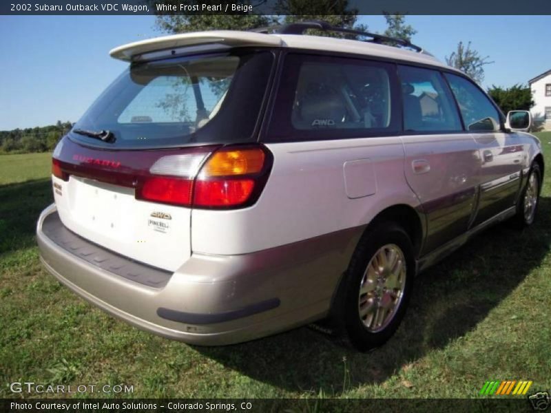 White Frost Pearl / Beige 2002 Subaru Outback VDC Wagon