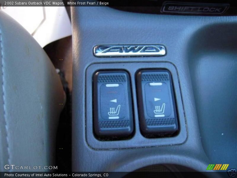 White Frost Pearl / Beige 2002 Subaru Outback VDC Wagon