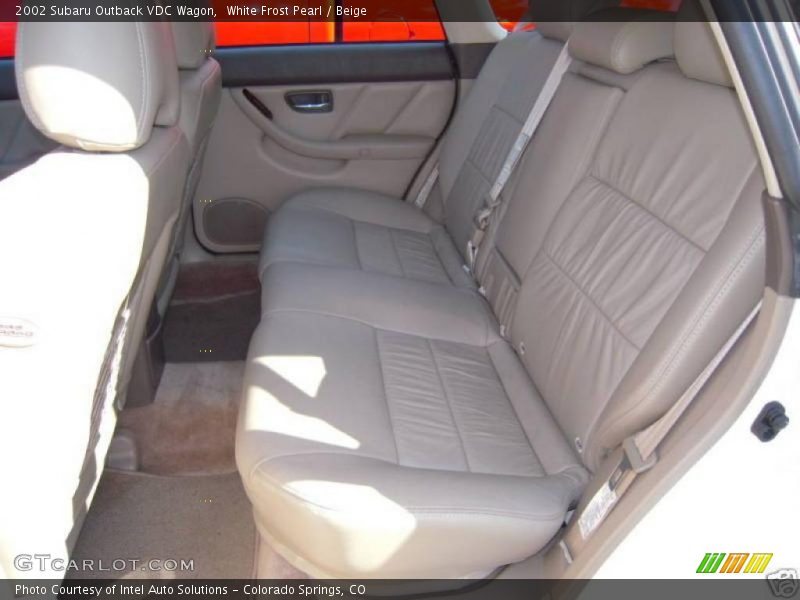 White Frost Pearl / Beige 2002 Subaru Outback VDC Wagon