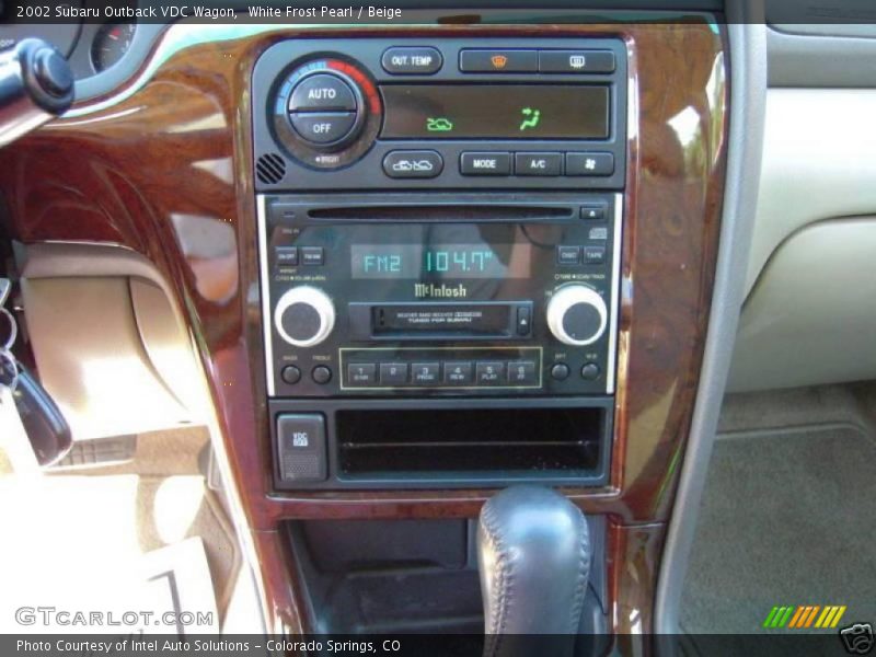 White Frost Pearl / Beige 2002 Subaru Outback VDC Wagon