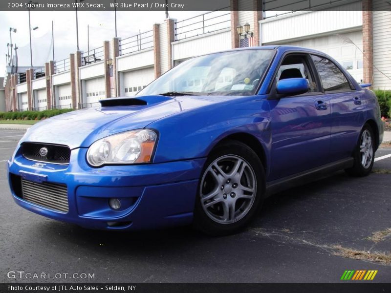 WR Blue Pearl / Dark Gray 2004 Subaru Impreza WRX Sedan