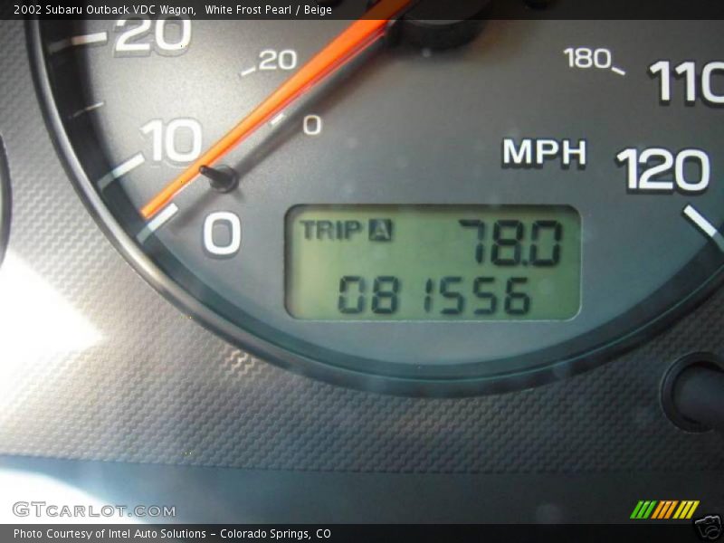 White Frost Pearl / Beige 2002 Subaru Outback VDC Wagon