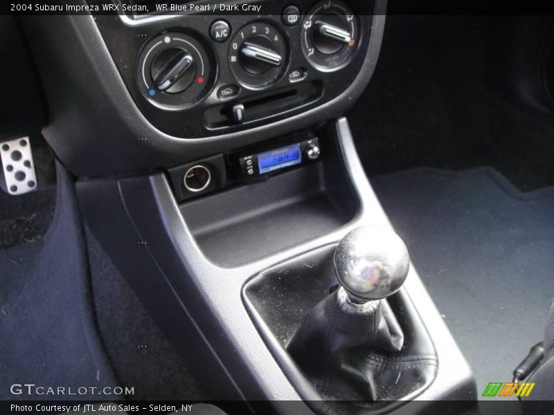 WR Blue Pearl / Dark Gray 2004 Subaru Impreza WRX Sedan