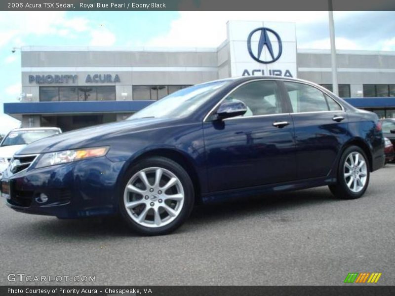 Royal Blue Pearl / Ebony Black 2006 Acura TSX Sedan
