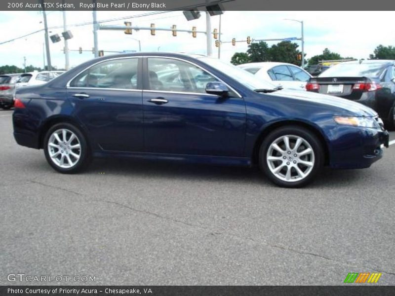 Royal Blue Pearl / Ebony Black 2006 Acura TSX Sedan