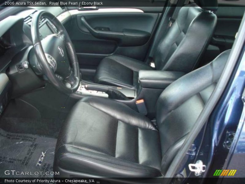 Royal Blue Pearl / Ebony Black 2006 Acura TSX Sedan