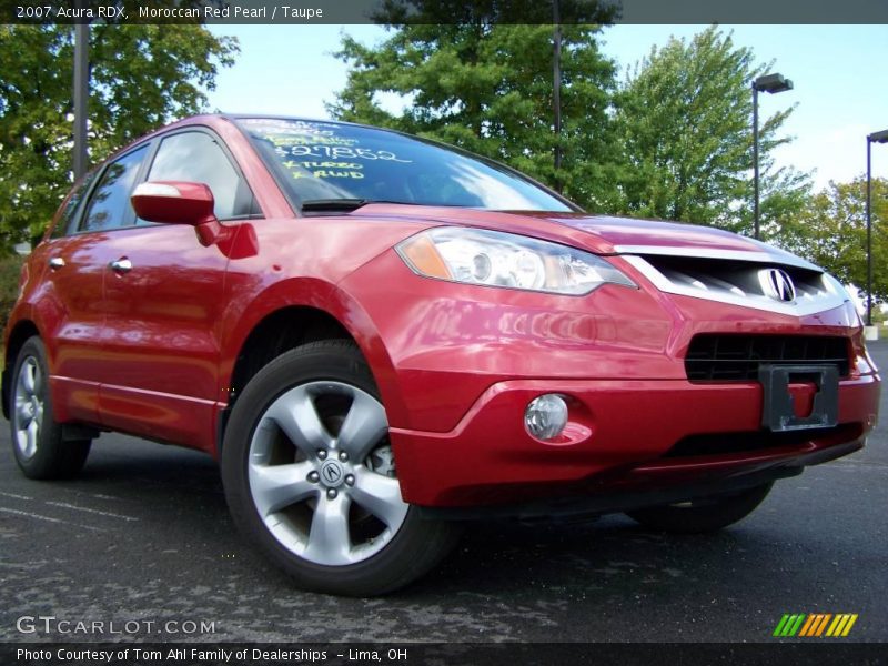 Moroccan Red Pearl / Taupe 2007 Acura RDX