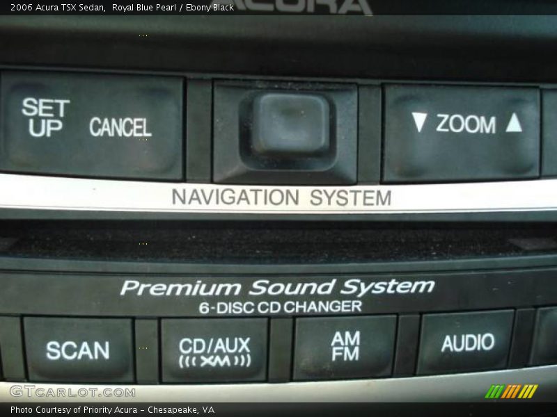 Royal Blue Pearl / Ebony Black 2006 Acura TSX Sedan