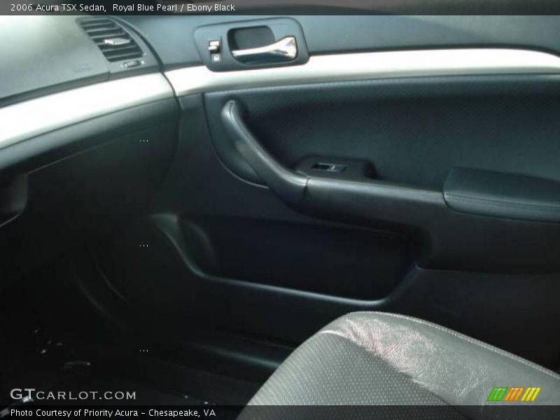 Royal Blue Pearl / Ebony Black 2006 Acura TSX Sedan