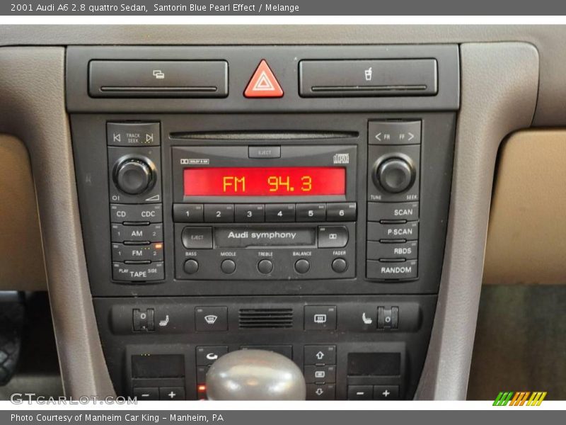 Santorin Blue Pearl Effect / Melange 2001 Audi A6 2.8 quattro Sedan