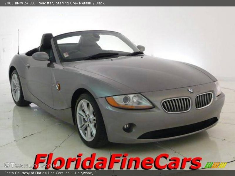 Sterling Grey Metallic / Black 2003 BMW Z4 3.0i Roadster