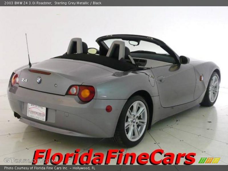 Sterling Grey Metallic / Black 2003 BMW Z4 3.0i Roadster