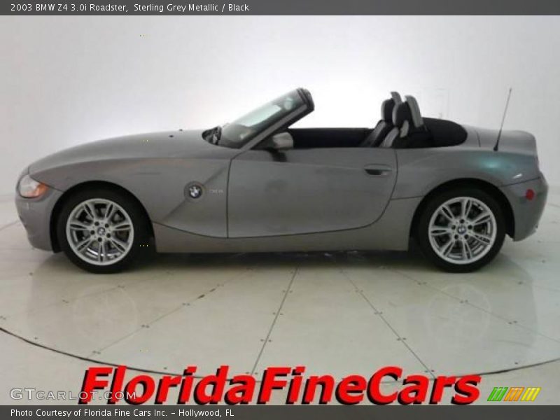 Sterling Grey Metallic / Black 2003 BMW Z4 3.0i Roadster