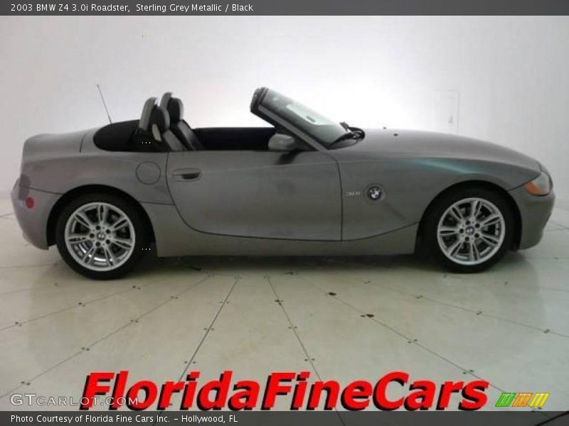 Sterling Grey Metallic / Black 2003 BMW Z4 3.0i Roadster