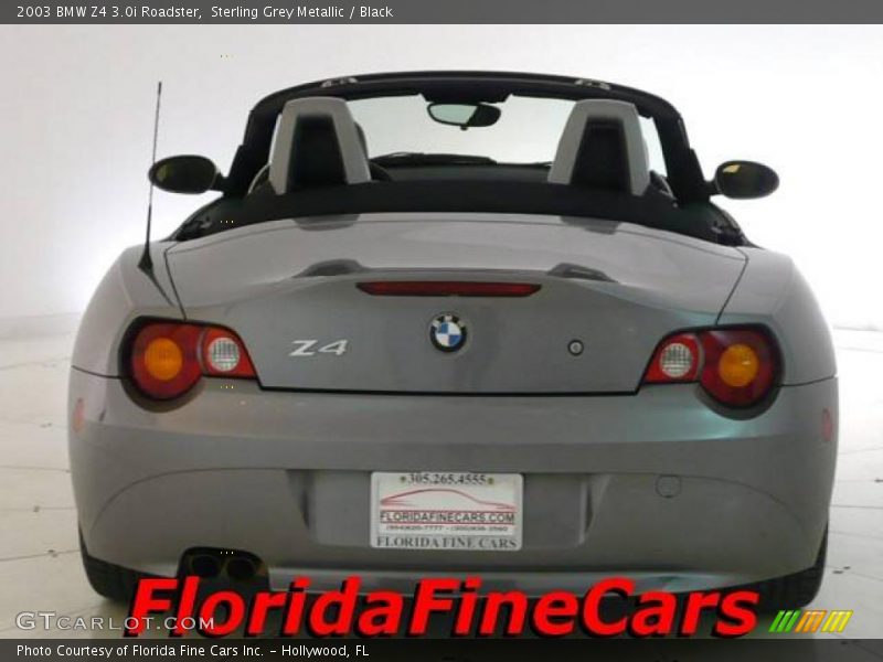Sterling Grey Metallic / Black 2003 BMW Z4 3.0i Roadster