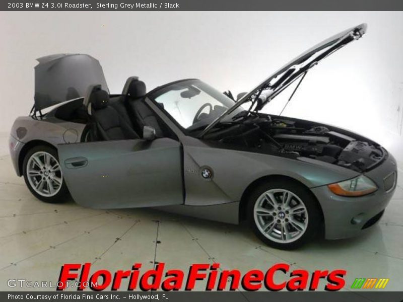 Sterling Grey Metallic / Black 2003 BMW Z4 3.0i Roadster