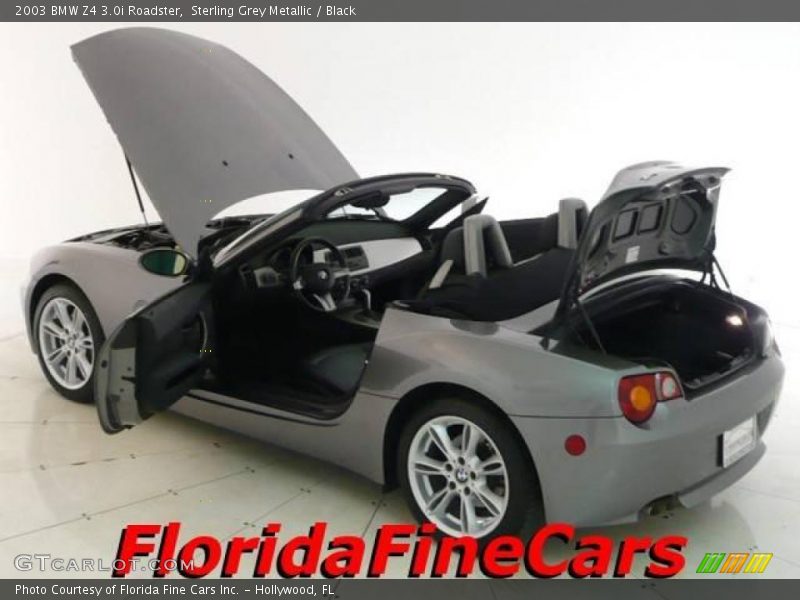 Sterling Grey Metallic / Black 2003 BMW Z4 3.0i Roadster