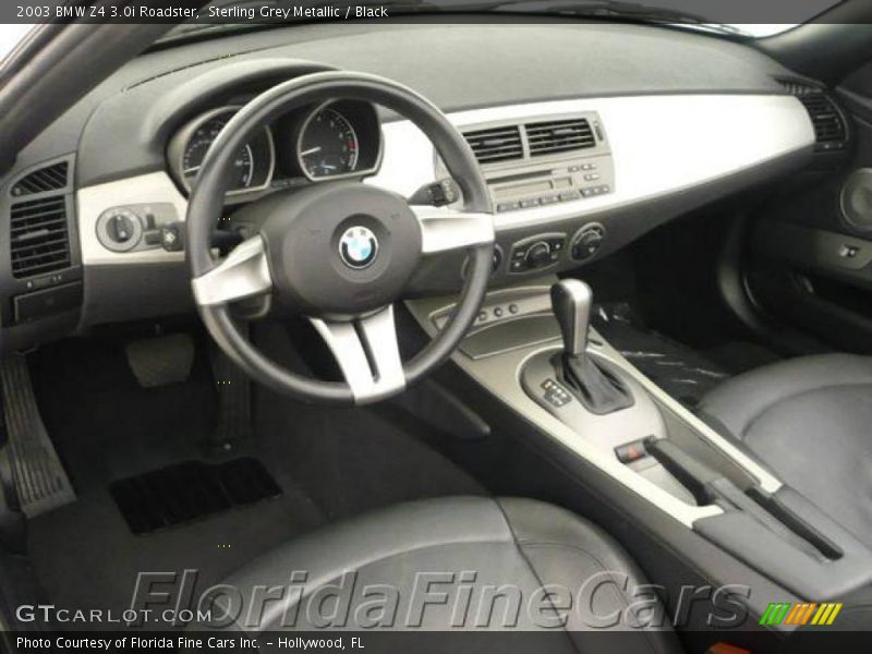 Sterling Grey Metallic / Black 2003 BMW Z4 3.0i Roadster