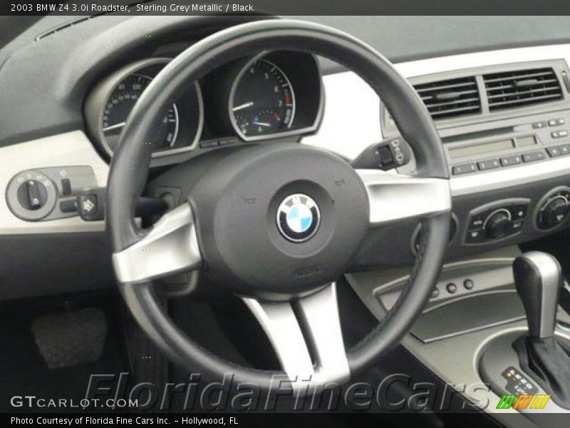 Sterling Grey Metallic / Black 2003 BMW Z4 3.0i Roadster
