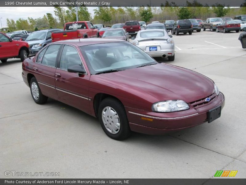 Dark Carmine Red Metallic / Gray 1996 Chevrolet Lumina