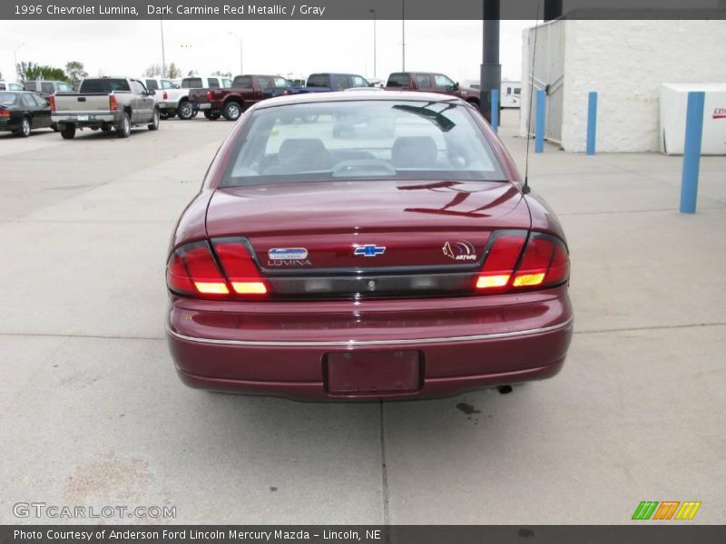 Dark Carmine Red Metallic / Gray 1996 Chevrolet Lumina