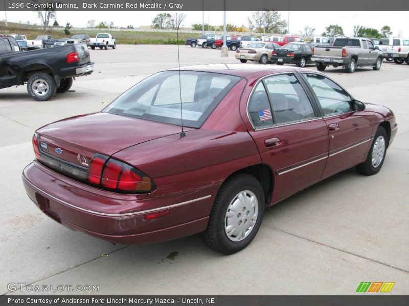 Dark Carmine Red Metallic / Gray 1996 Chevrolet Lumina