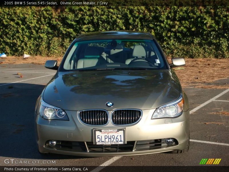 Olivine Green Metallic / Grey 2005 BMW 5 Series 545i Sedan