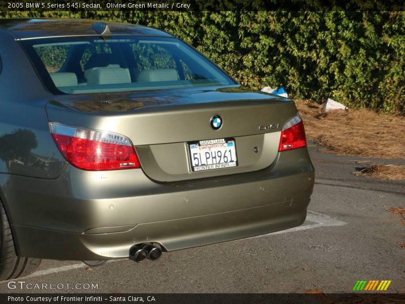 Olivine Green Metallic / Grey 2005 BMW 5 Series 545i Sedan