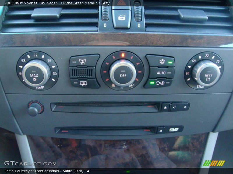 Olivine Green Metallic / Grey 2005 BMW 5 Series 545i Sedan