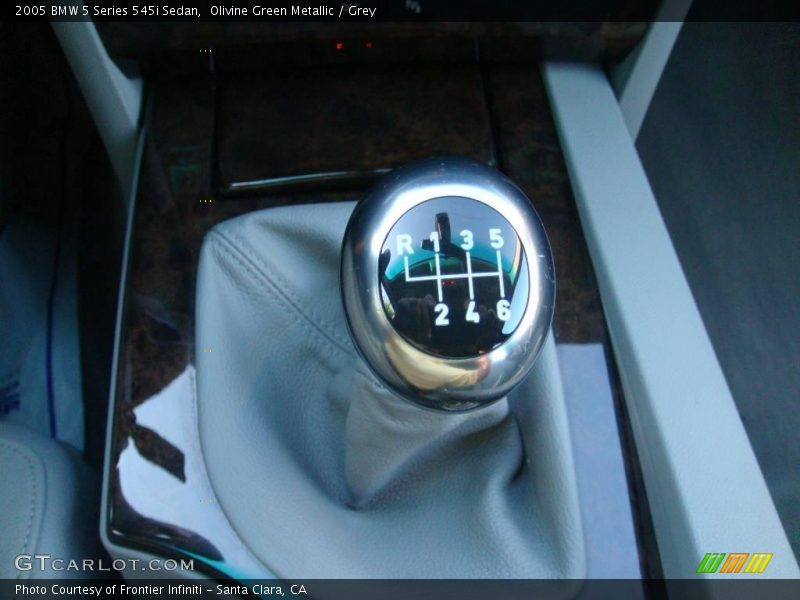 Olivine Green Metallic / Grey 2005 BMW 5 Series 545i Sedan