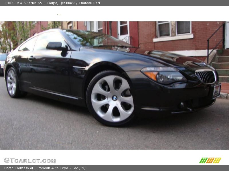 Jet Black / Chateau Red 2007 BMW 6 Series 650i Coupe