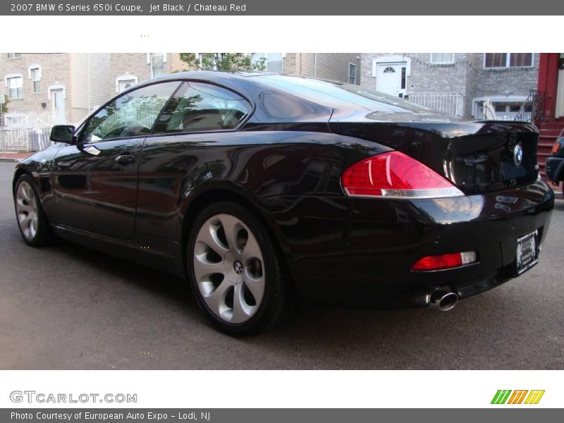 Jet Black / Chateau Red 2007 BMW 6 Series 650i Coupe