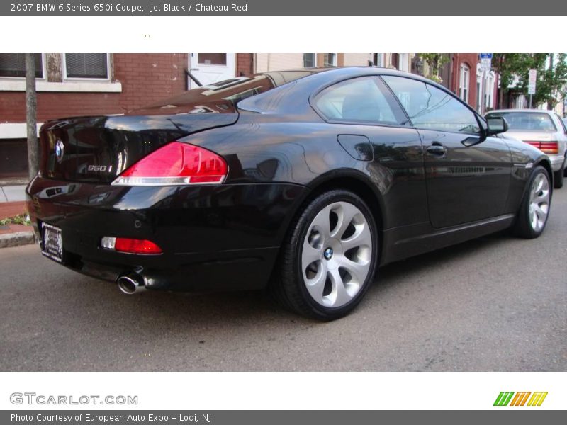 Jet Black / Chateau Red 2007 BMW 6 Series 650i Coupe