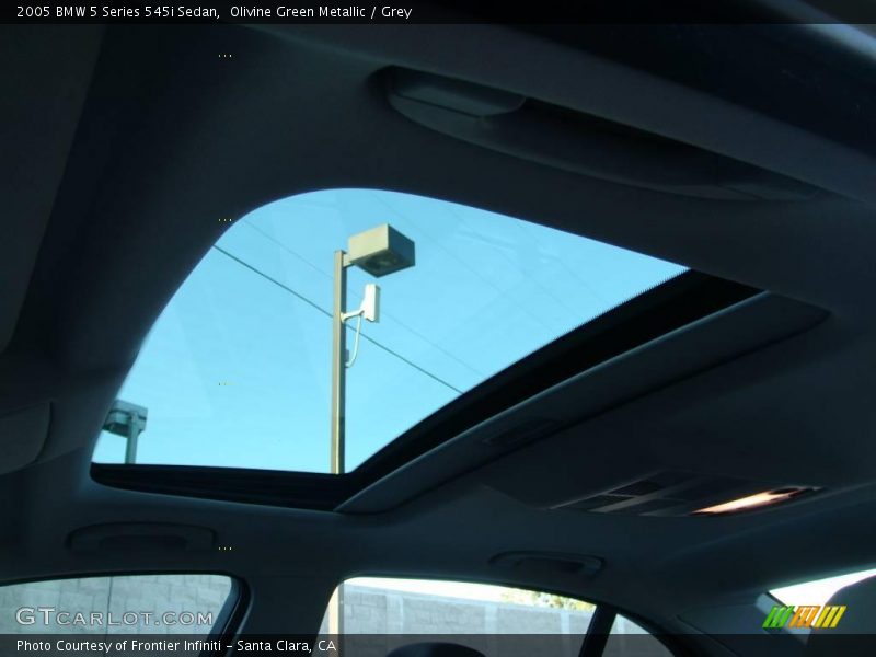 Olivine Green Metallic / Grey 2005 BMW 5 Series 545i Sedan