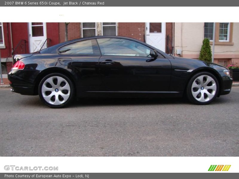 Jet Black / Chateau Red 2007 BMW 6 Series 650i Coupe