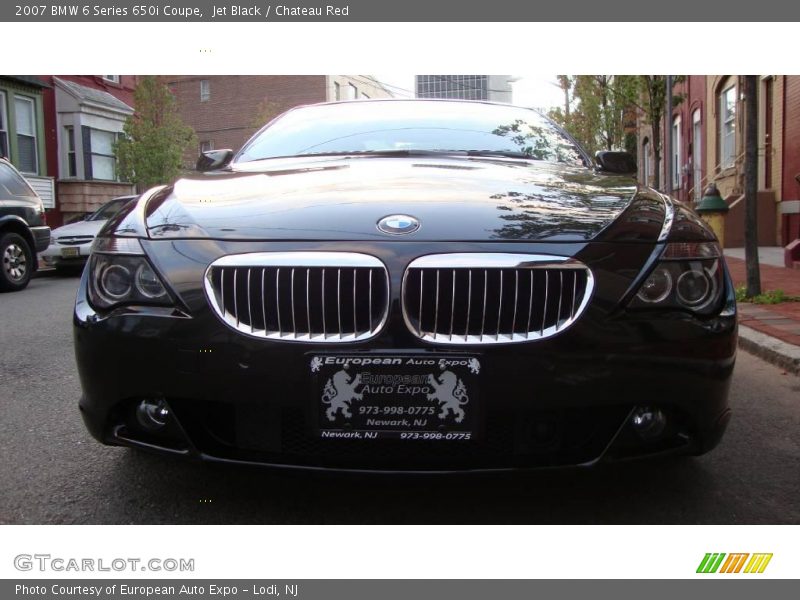 Jet Black / Chateau Red 2007 BMW 6 Series 650i Coupe