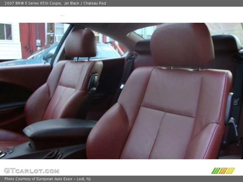 Jet Black / Chateau Red 2007 BMW 6 Series 650i Coupe