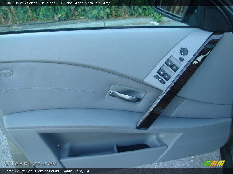 Olivine Green Metallic / Grey 2005 BMW 5 Series 545i Sedan