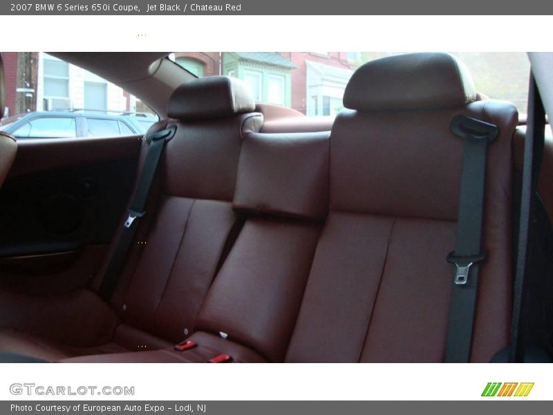 Jet Black / Chateau Red 2007 BMW 6 Series 650i Coupe