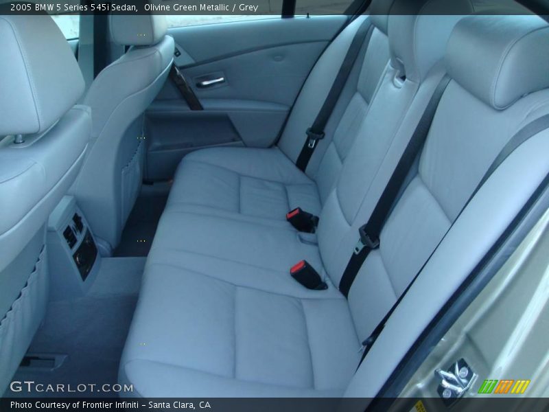 Olivine Green Metallic / Grey 2005 BMW 5 Series 545i Sedan